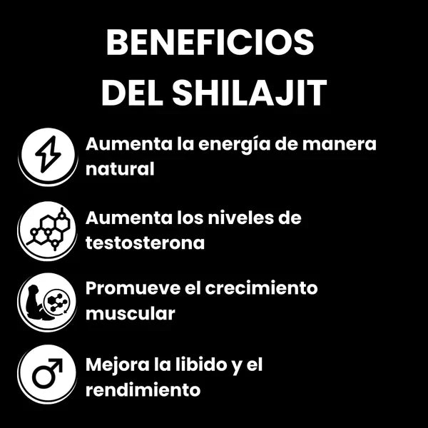 Shilajit del Himalaya+ Pala de regalo : toma el control de una vida sana y equilibrada.